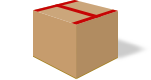 Box sealed using H tape method