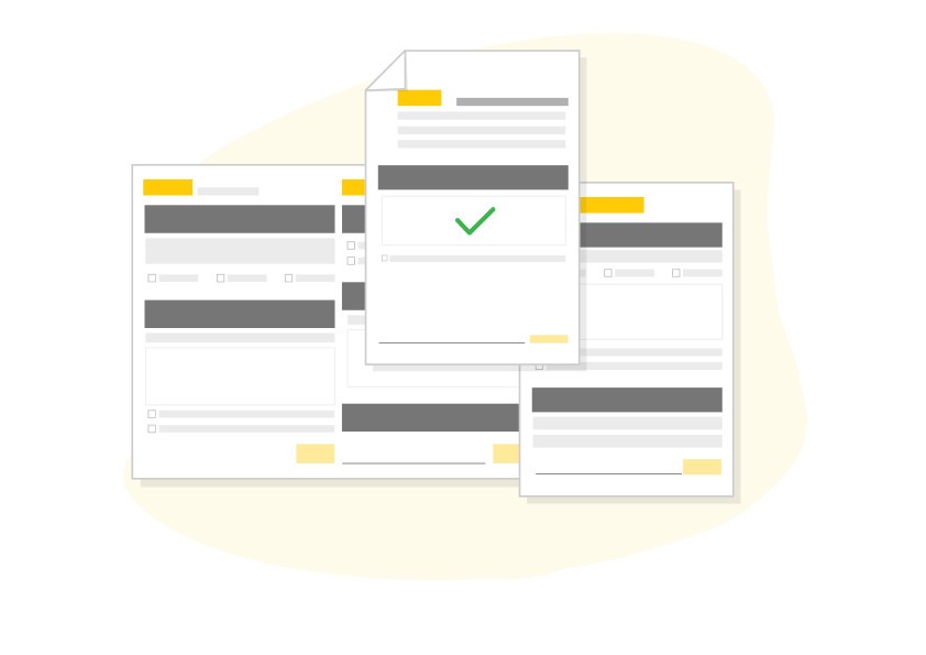 Illustration of creating shipment documents online with MyDHL+