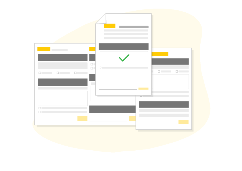 Illustration of creating shipment documents online with MyDHL+